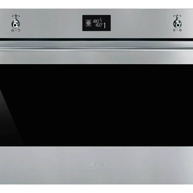 Smeg 90cm Classic Built-In Single Oven, Stainless steel - Carvers Interiors - Cookers and Bathroom Showroom Wolverhampton