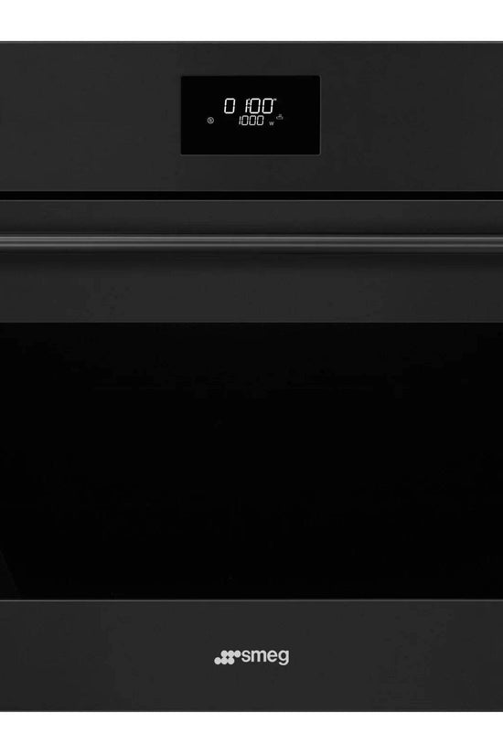 Smeg Classic 45cm Compact Microwave with grill, Matt Black - Carvers Interiors - Cookers and Bathroom Showroom Wolverhampton