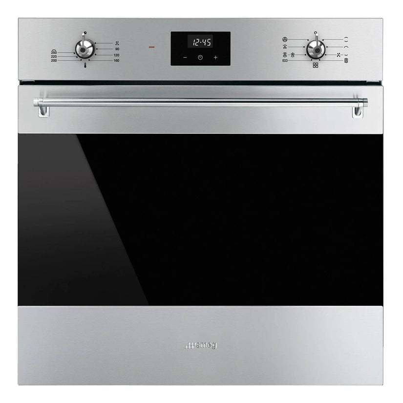 Smeg Classic 60cm Built-In Single Oven, Stainless steel - Carvers Interiors - Cookers and Bathroom Showroom Wolverhampton
