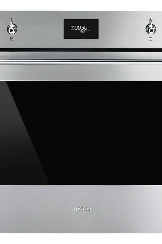 Smeg Classic 60cm Built-In Single Oven, Stainless steel - Carvers Interiors - Cookers and Bathroom Showroom Wolverhampton