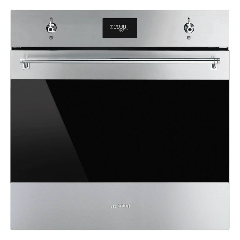 Smeg Classic 60cm Built-In Single Oven, Stainless steel - Carvers Interiors - Cookers and Bathroom Showroom Wolverhampton