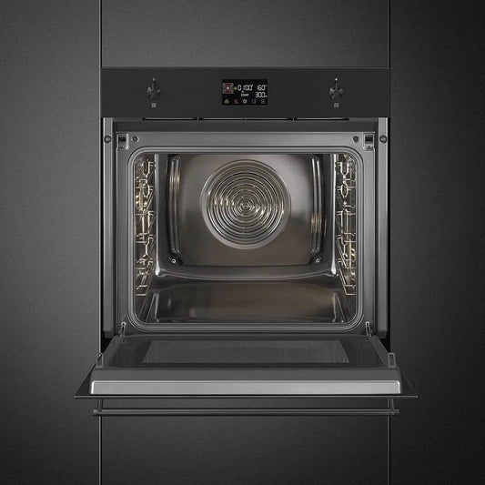 Smeg Classic 60cm Built-In Speedwave XL Single Oven, Matt Black - Carvers Interiors - Cookers and Bathroom Showroom Wolverhampton