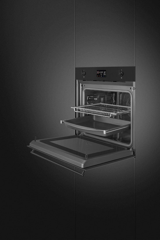Smeg Classic 60cm Built-In Speedwave XL Single Oven, Matt Black - Carvers Interiors - Cookers and Bathroom Showroom Wolverhampton