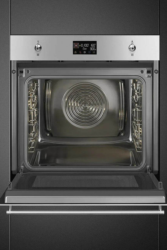 Smeg Classic 60cm Built-In Speedwave XL Single Oven, Stainless Steel - Carvers Interiors - Cookers and Bathroom Showroom Wolverhampton