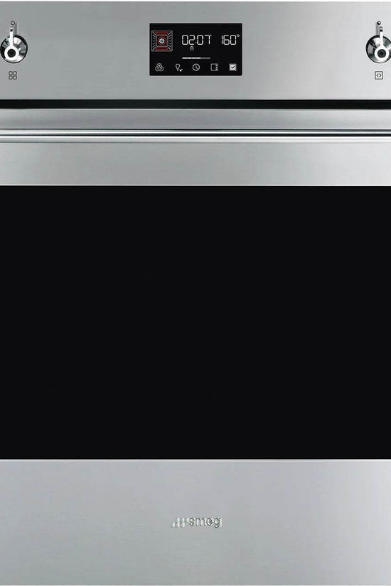 Smeg Classic 60cm Built-In Traditional Pyro Single Oven - Stainless Steel - Carvers Interiors - Cookers and Bathroom Showroom Wolverhampton