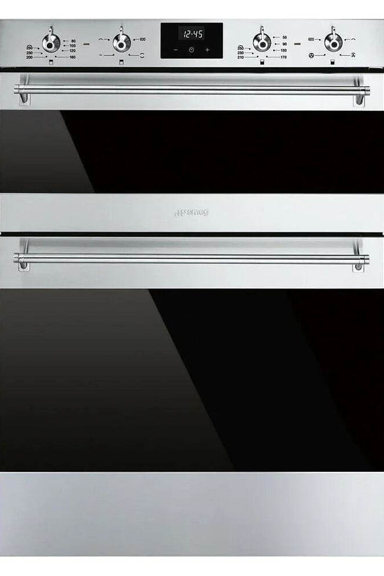 Smeg Classic 60cm Built-Under Double Oven, Stainless Steel - Carvers Interiors - Cookers and Bathroom Showroom Wolverhampton