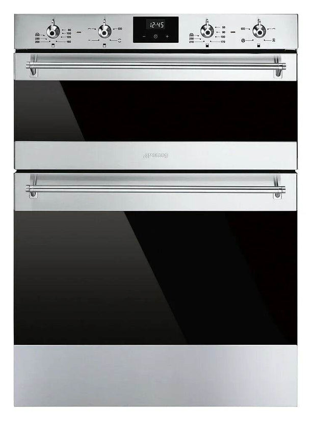 Smeg Classic 60cm Built-Under Double Oven, Stainless Steel - Carvers Interiors - Cookers and Bathroom Showroom Wolverhampton