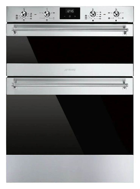 Smeg Classic 60cm Built - Under Double Oven, Stainless Steel - Carvers Interiors - Smeg