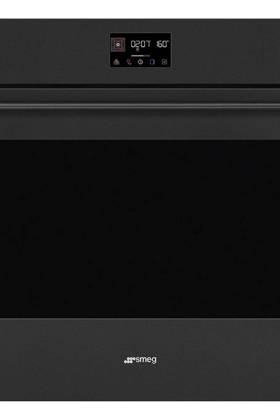 Smeg Classic 90cm Built-In Single Oven, Matt Black - Carvers Interiors - Cookers and Bathroom Showroom Wolverhampton