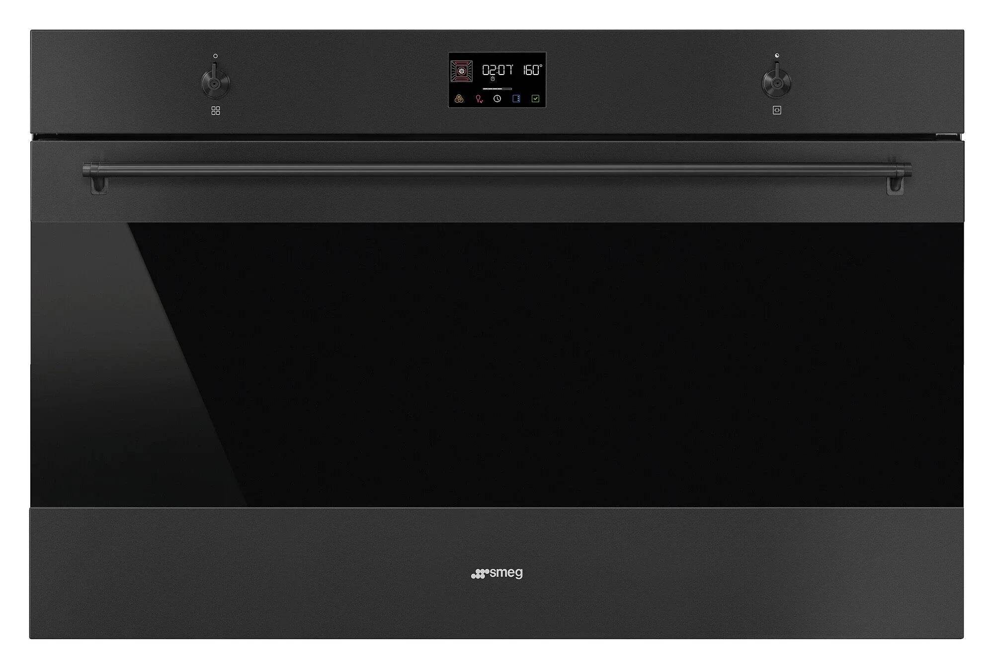 Smeg Classic 90cm Built - In Single Oven, Matt Black - Carvers Interiors - Smeg