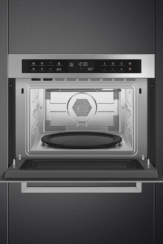 Smeg Cucina 45cm Compact Built-In Oven & Microwave, Stainless Steel - Carvers Interiors - Cookers and Bathroom Showroom Wolverhampton