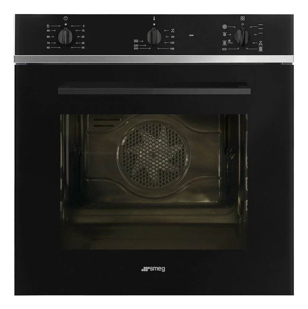 Smeg Cucina 60cm Built-In Single Oven, Black - Carvers Interiors - Cookers and Bathroom Showroom Wolverhampton