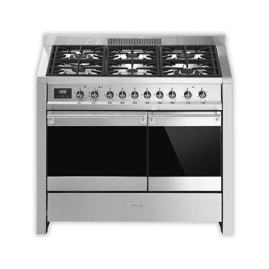 SMEG Opera 100cm Dual fuel Pyrolytic Dual Cavity Cooker A2PY-81 - Carvers Interiors - Cookers and Bathroom Showroom Wolverhampton