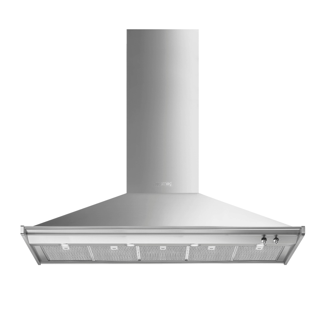 Smeg Opera 150cm Chimney Hood - Available Now - Carvers Interiors - Smeg