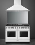 Smeg Portofino 120cm Duel Fuel Cooker CPF120IGMPBL - White - Carvers Interiors - Carvers Interior