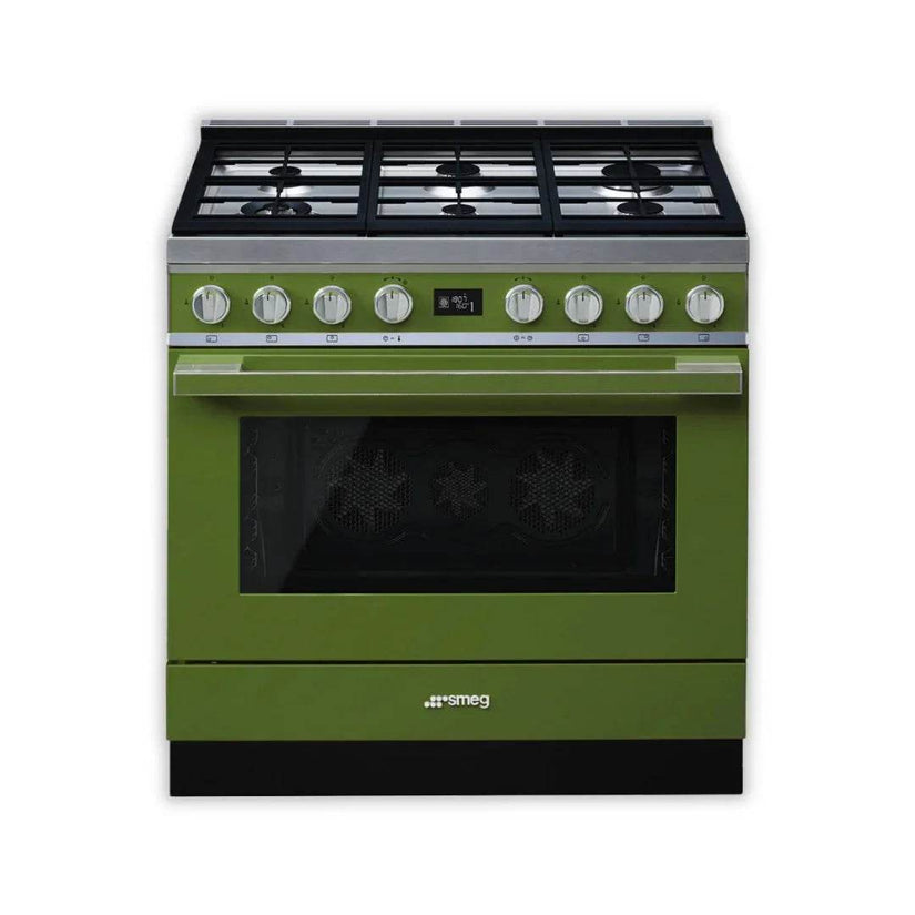 SMEG Portofino 90cm cooker with Multifunction Pyrolytic Oven CPF9GP - Carvers Interiors - Cookers and Bathroom Showroom Wolverhampton
