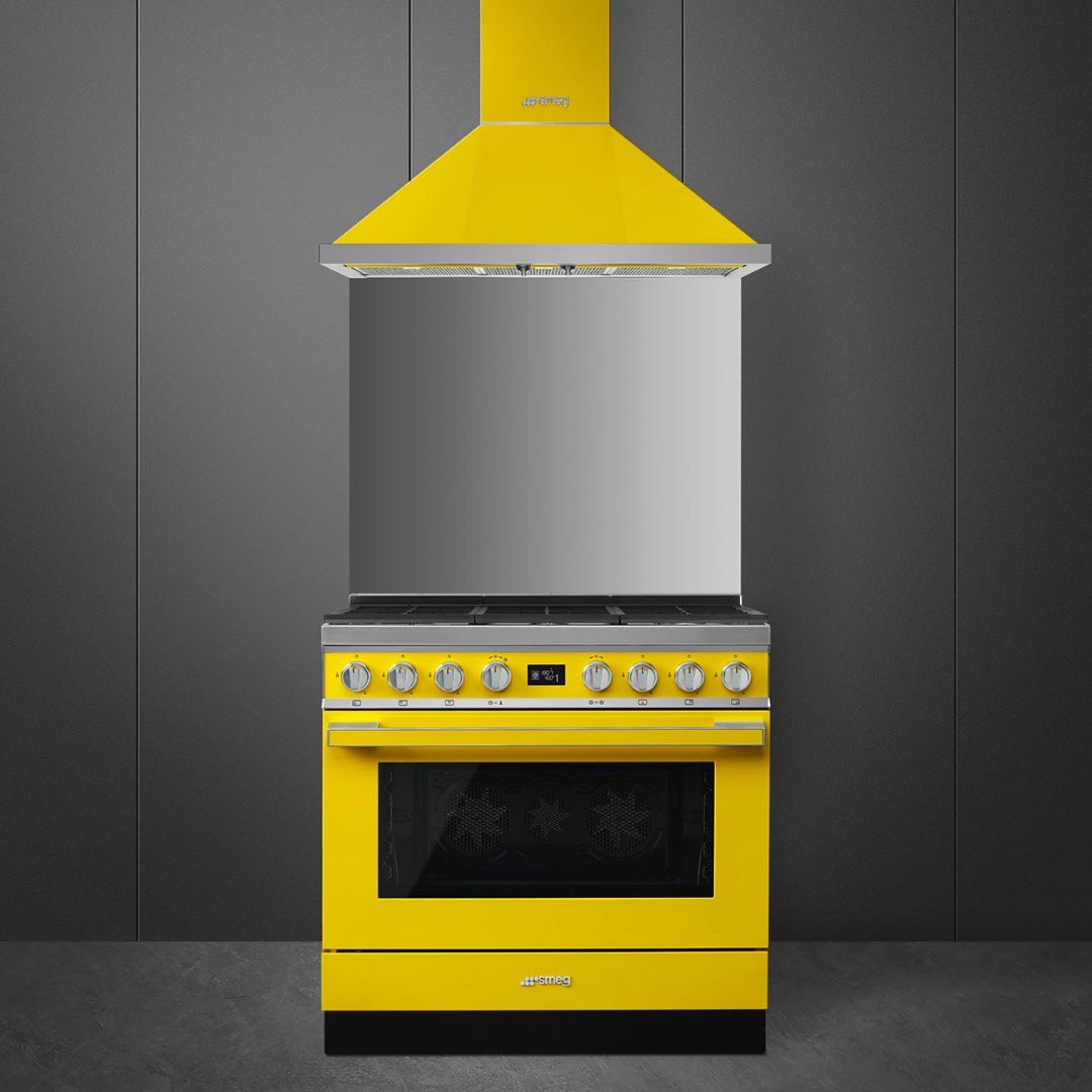 SMEG Portofino 90cm cooker with Multifunction Pyrolytic Oven CPF9GP - Carvers Interiors - Carvers Interior