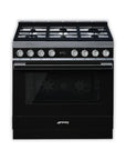 SMEG Portofino 90cm cooker with Multifunction Pyrolytic Oven CPF9GP - Carvers Interiors - Carvers Interior