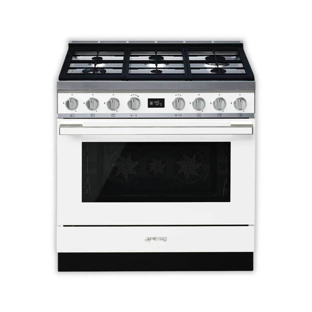 SMEG Portofino 90cm cooker with Multifunction Pyrolytic Oven CPF9GP - Carvers Interiors - Cookers and Bathroom Showroom Wolverhampton