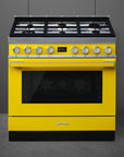 SMEG Portofino 90cm cooker with Multifunction Pyrolytic Oven CPF9GP - Carvers Interiors - Carvers Interior