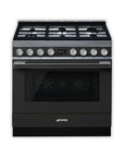 SMEG Portofino 90cm cooker with Multifunction Pyrolytic Oven CPF9GP - Carvers Interiors - Carvers Interior