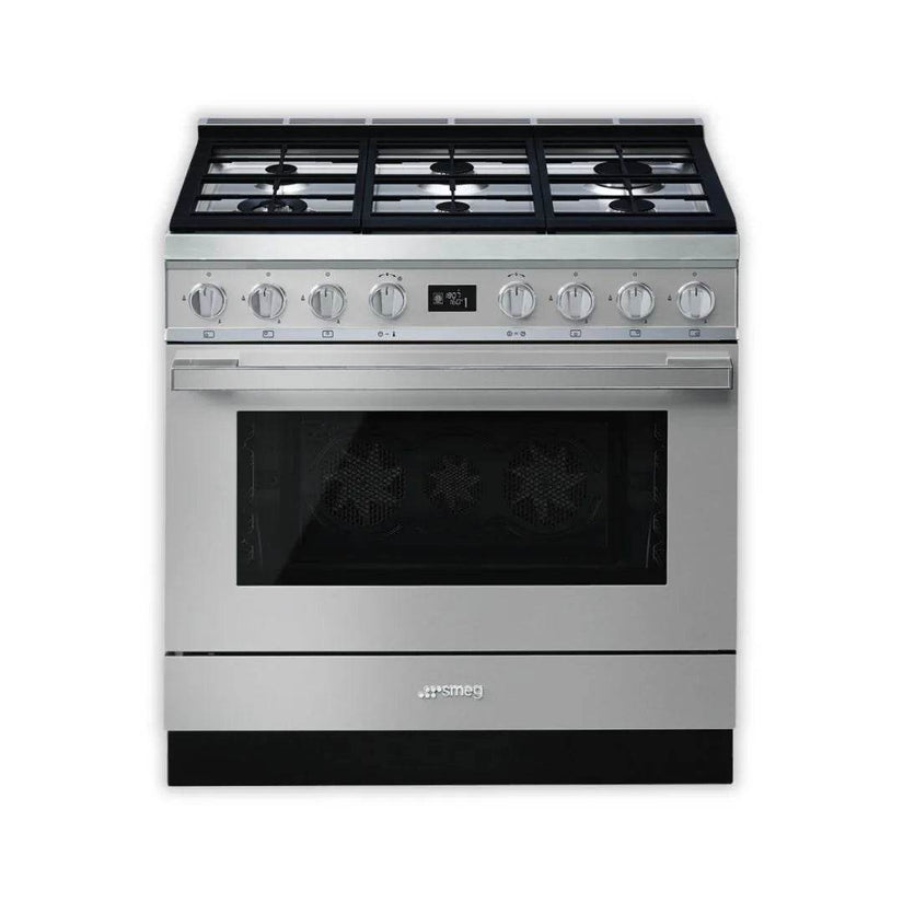 SMEG Portofino 90cm cooker with Multifunction Pyrolytic Oven CPF9GP - Carvers Interiors - Cookers and Bathroom Showroom Wolverhampton