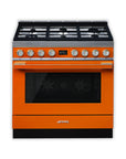 SMEG Portofino 90cm cooker with Multifunction Pyrolytic Oven CPF9GP - Carvers Interiors - Carvers Interior