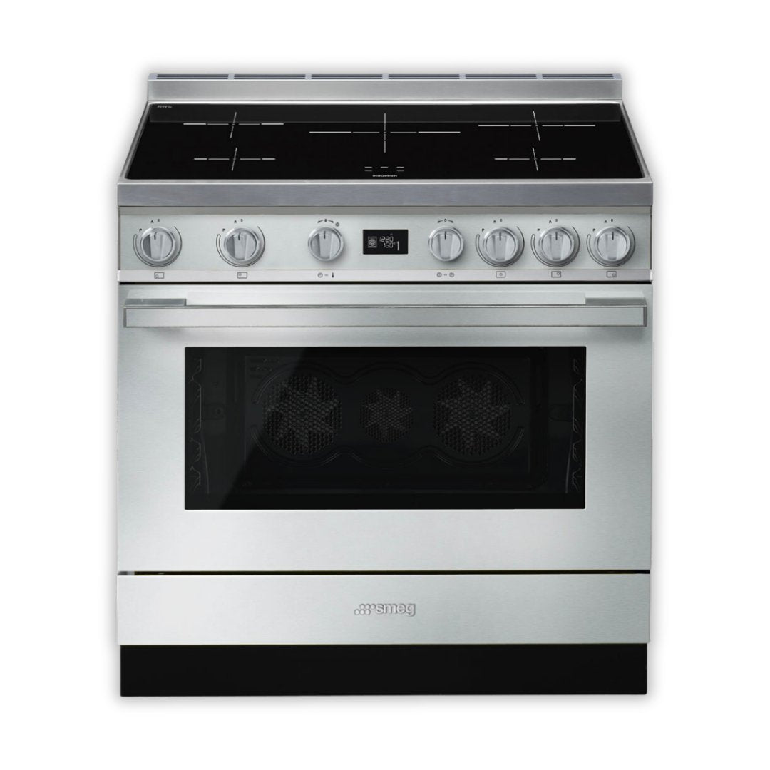 SMEG Portofino 90cm Induction Range Cooker - Stainless Steel - Carvers Interiors - Carvers Interior