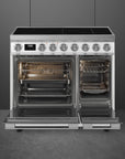 Smeg Portofino 90cm Induction Range Cooker - Two Ovens - Carvers Interiors - Carvers Interior