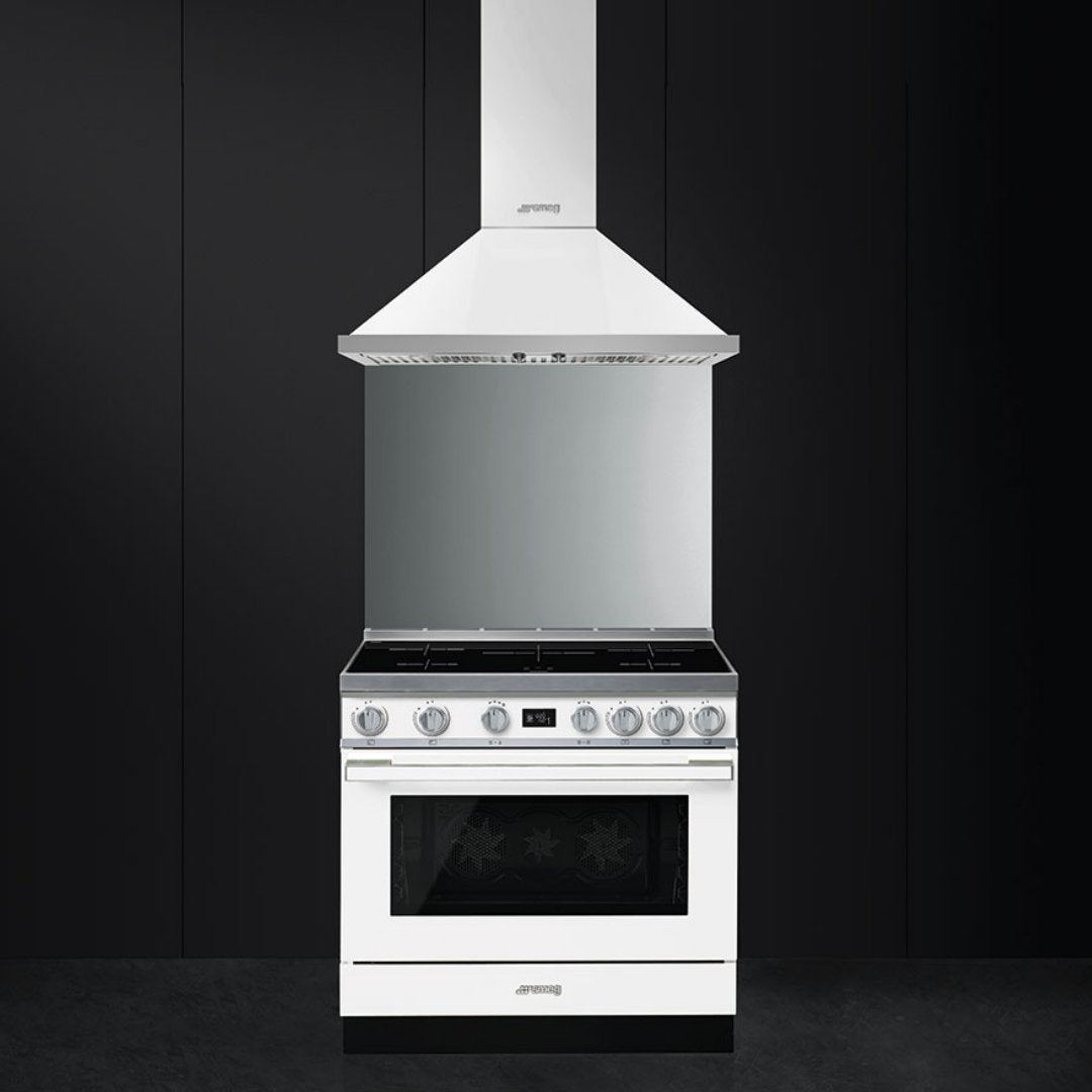 SMEG Portofino 90cm Induction Range Cooker - White - Carvers Interiors - Carvers Interior