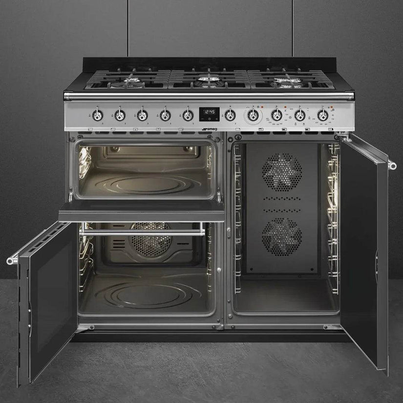 SMEG Symphony 100cm Duel Fuel Cooker SY103 - Carvers Interiors - Cookers and Bathroom Showroom Wolverhampton