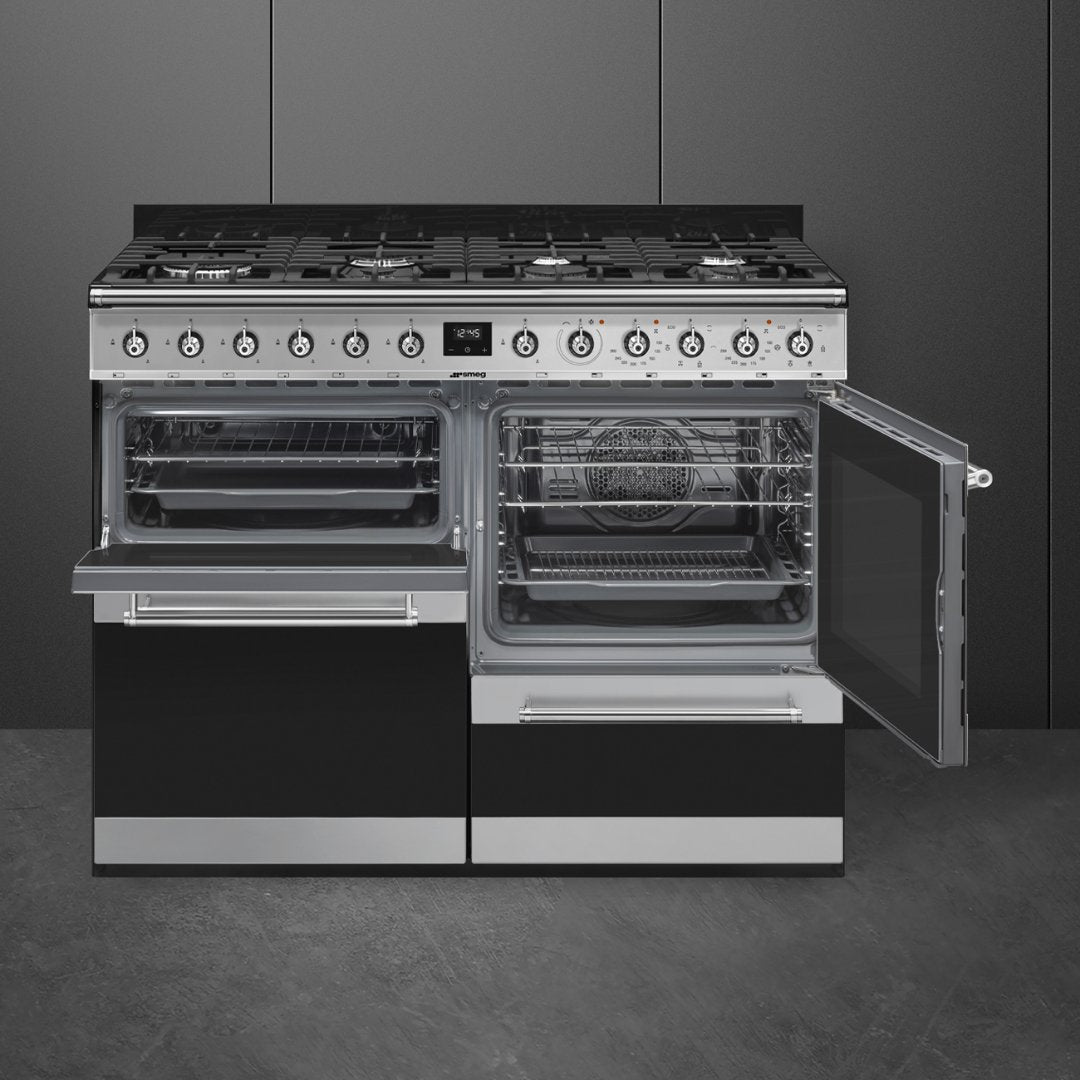 SMEG Symphony 110cm Dual Fuel Range Cooker SYD4110 - 1 - Carvers Interiors - Carvers Interior