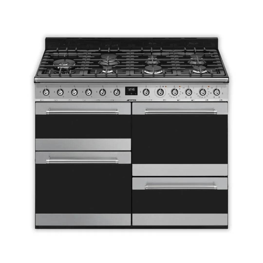 SMEG Symphony 110cm Dual Fuel Range Cooker SYD4110-1 - Carvers Interiors - Cookers and Bathroom Showroom Wolverhampton
