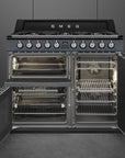 SMEG Victoria 100cm Dual Fuel cooker TR103 - Slate Grey - Carvers Interiors - Carvers Interior