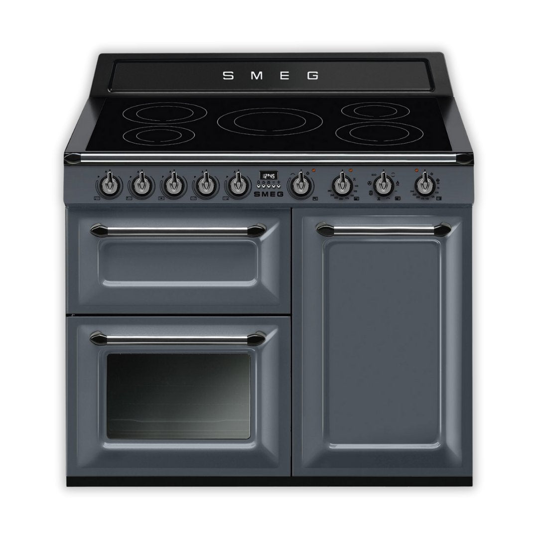 SMEG Victoria 100cm Induction Range Cooker - Slate Grey - Carvers Interiors - Carvers Interior