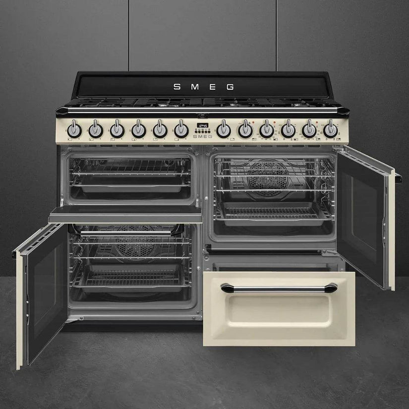 SMEG Victoria 110cm Dual Fuel Range cooker TR4110 - Carvers Interiors - Cookers and Bathroom Showroom Wolverhampton