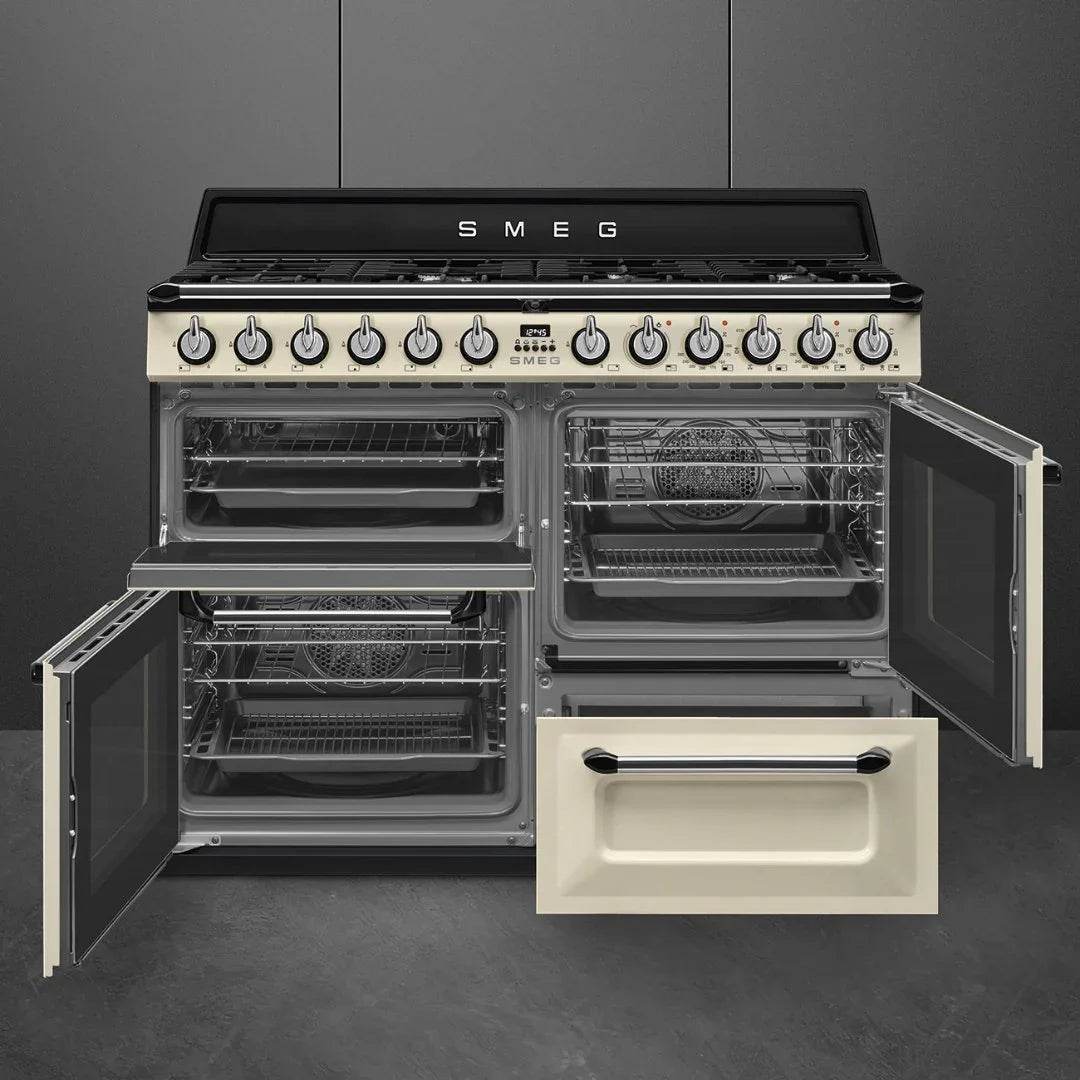 SMEG Victoria 110cm Dual Fuel Range cooker TR4110 - Carvers Interiors - Cookers and Bathroom Showroom Wolverhampton