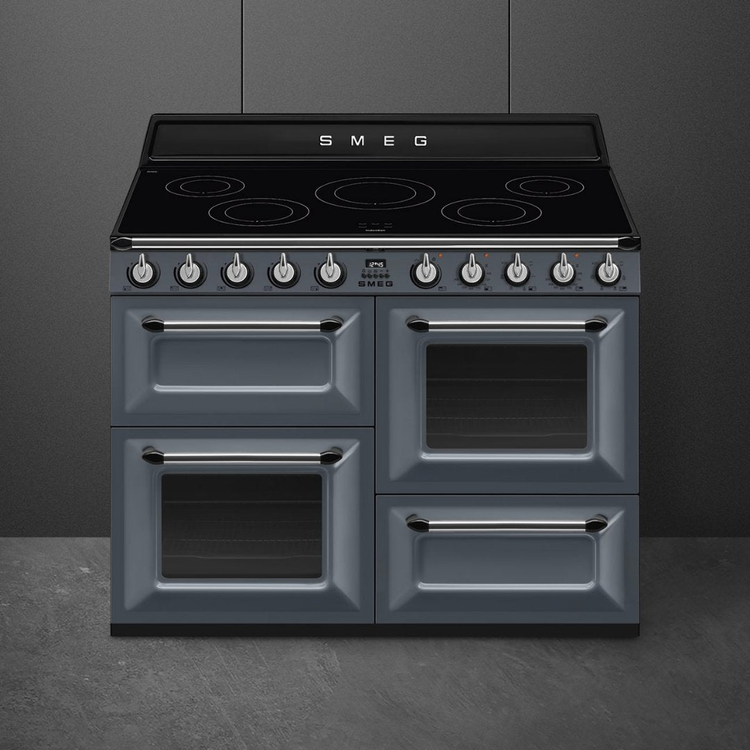 SMEG Victoria 110cm Induction Range Cooker - Slate Grey - Carvers Interiors - Carvers Interior