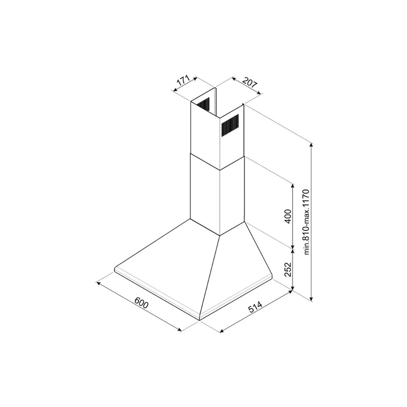 Smeg Victoria 60cm Chimney Hood-Cream-Available Now - Carvers Interiors
