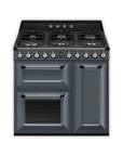 SMEG Victoria 90cm Dual Fuel Range Cooker - Slate Grey - Carvers Interiors - Carvers Interior