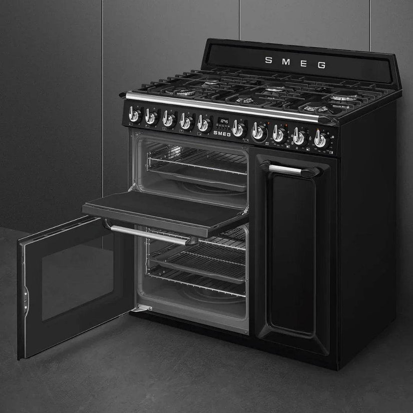 SMEG Victoria 90cm Dual Fuel Range Cooker TR93 - Carvers Interiors - Cookers and Bathroom Showroom Wolverhampton