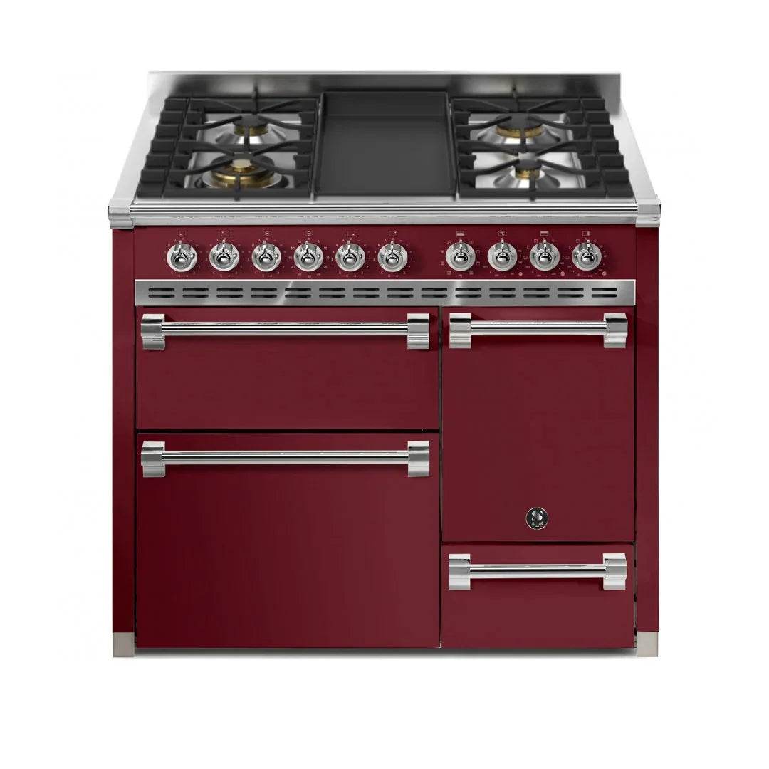 STEEL Cucine Ascot 100/3 - Solid Door - Mixed Hobs - Carvers Interiors - Steel Cucine