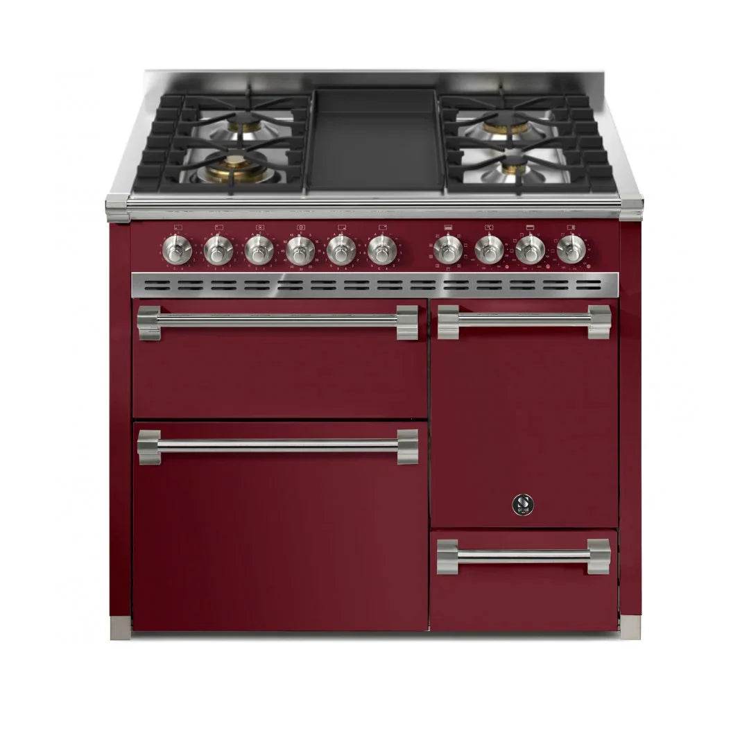 STEEL Cucine Ascot 100/3 - Solid Door - Mixed Hobs - Carvers Interiors - Steel Cucine