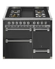 STEEL Cucine Ascot 100/3 - Solid Door - Mixed Hobs - Carvers Interiors - Steel Cucine