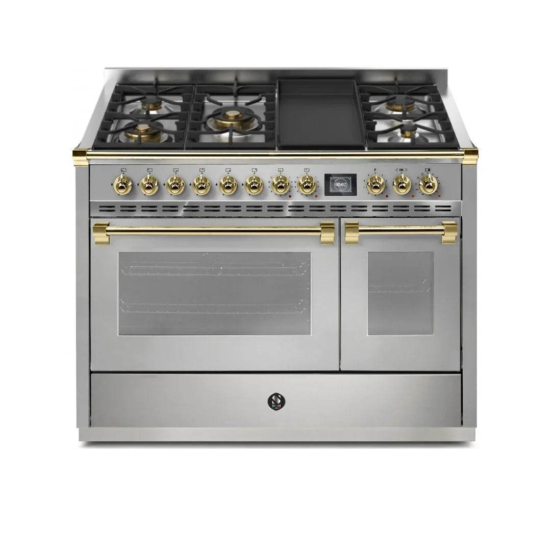 STEEL Cucine Ascot 120 cm - 5 Burners - Gas Fuel - Carvers Interiors - Steel Cucine