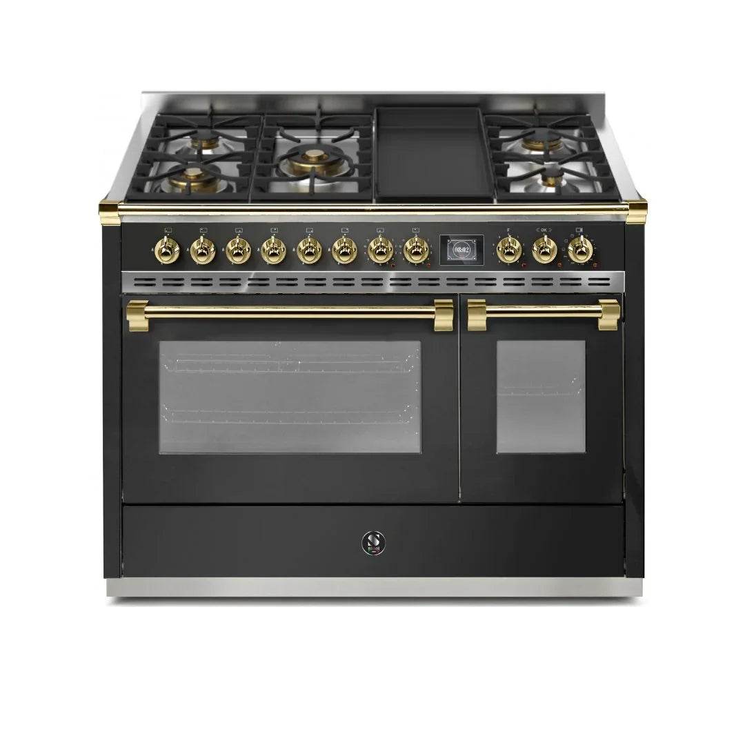 STEEL Cucine Ascot 120 cm - 5 Burners - Gas Fuel - Carvers Interiors - Steel Cucine