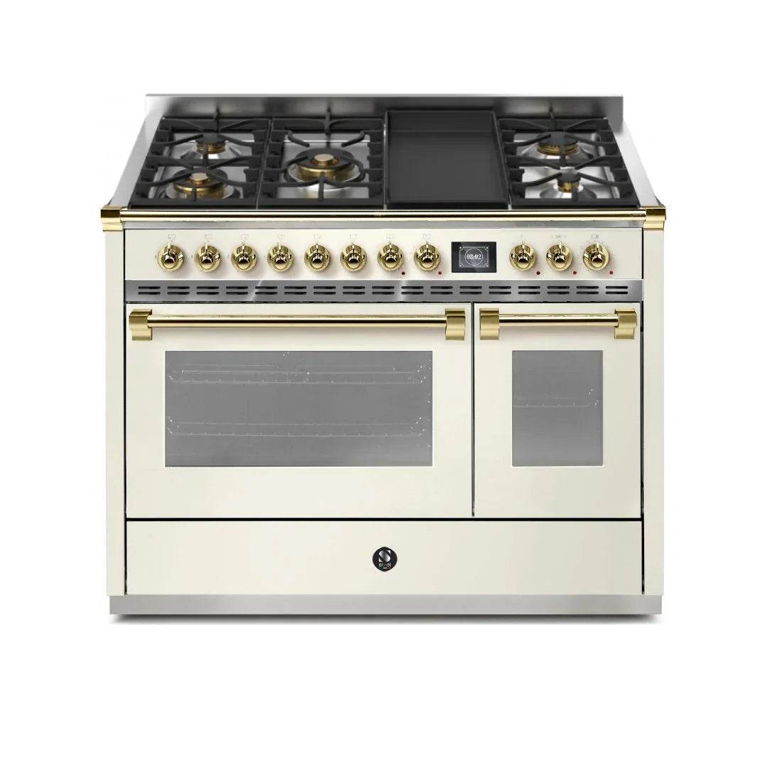 STEEL Cucine Ascot 120 cm - 5 Burners - Gas Fuel - Carvers Interiors - Steel Cucine