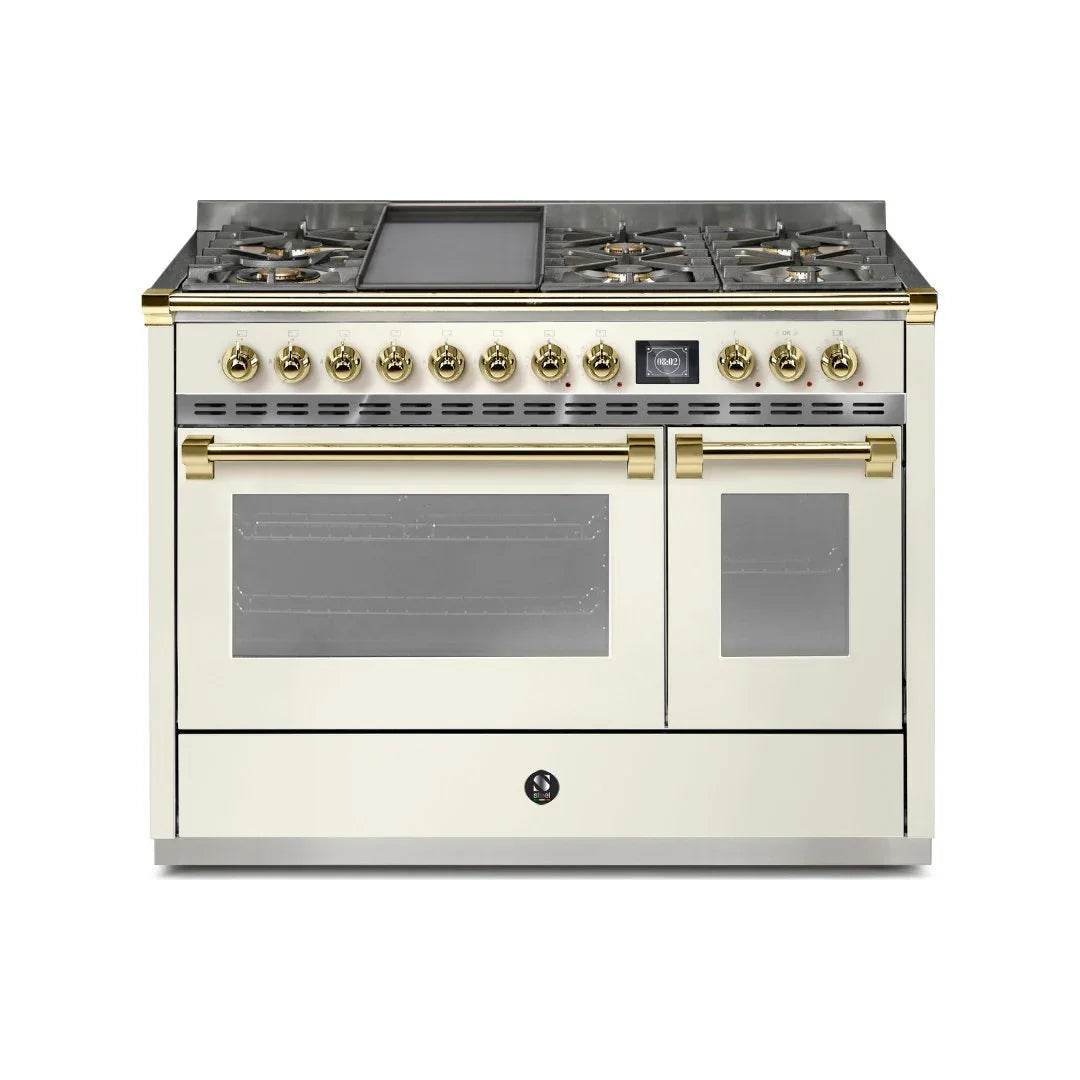 STEEL Cucine Ascot 120 cm - 6 Burners - Gas Fuel - Carvers Interiors - Steel Cucine