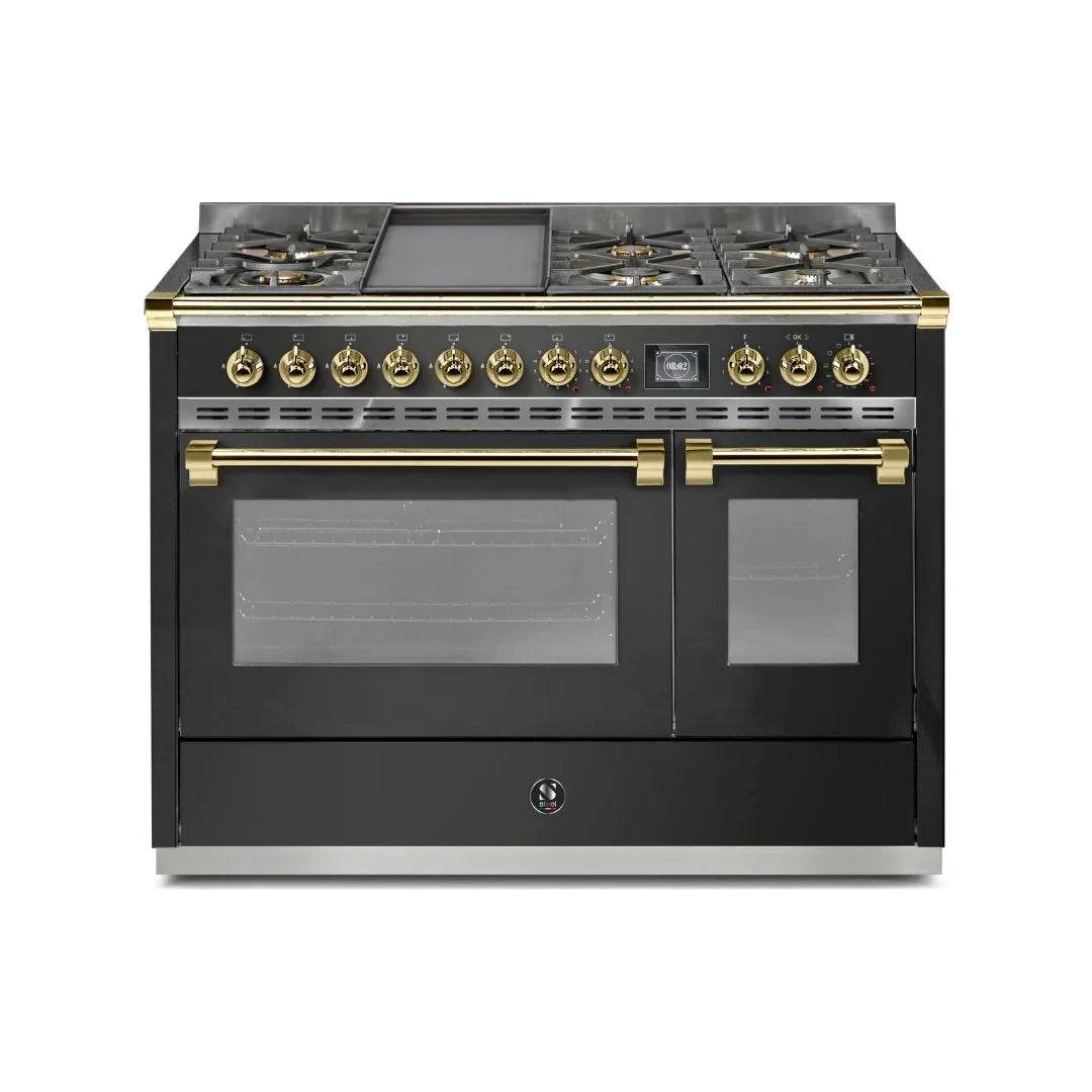 STEEL Cucine Ascot 120 cm - 6 Burners - Gas Fuel - Carvers Interiors - Steel Cucine