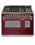 STEEL Cucine Ascot 120 cm - 6 Burners - Gas Fuel - Carvers Interiors - Carvers Interior